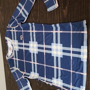 Kari Traa base layer Long Sleeve Top Plaid Medium